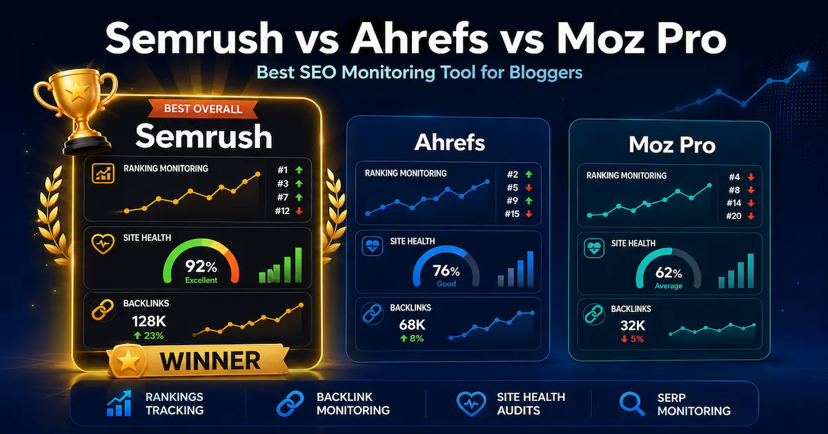Best SEO Monitoring Tool for bloggers